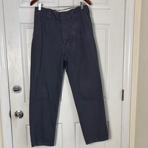 Acne Stidios FN-MN-TROU000237 grey cotton distressed chinos carrot-leg fit sz 32